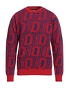 Dsquared2 Man Sweater Red Size M Wool, Polyester