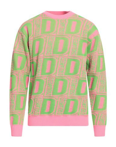 Dsquared2 Man Sweater Pink Size M Wool, Polyester