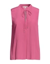 Patrizia Pepe Woman Top Fuchsia Size 8 Viscose In Pink