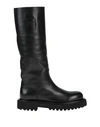 OFFICINE CREATIVE ITALIA OFFICINE CREATIVE ITALIA WOMAN BOOT BLACK SIZE 11 SOFT LEATHER