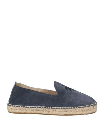 Manebi Manebí Man Espadrilles Navy Blue Size 9 Soft Leather