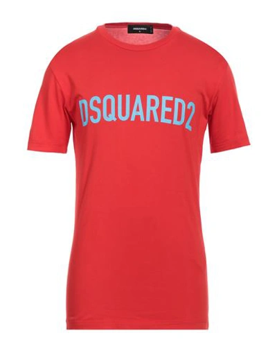 Dsquared2 Man T-shirt Red Size Xl Cotton