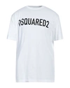 Dsquared2 Man T-shirt White Size Xxl Cotton