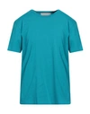 Amaranto Man T-shirt Turquoise Size Xxl Cotton In Blue