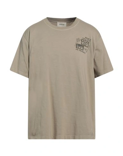 Atomofactory Man T-shirt Khaki Size M Cotton In Beige