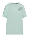 Atomofactory Man T-shirt Light Green Size L Cotton