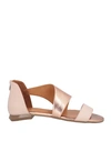 Epoche' Xi Woman Sandals Rose Gold Size 6 Soft Leather