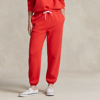Polo Ralph Lauren Fleece Athletic Pant In Bright Hibiscus