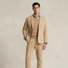Ralph Lauren Pleated Double-knit Suit Trouser In Monument Tan