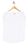 Industry Republic Clothing Gathered Cap Sleeve T-shirt In White