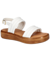 Bella Vita Women's Italy Ode-italy Puffy Slingback Sandals In White Italian Leather