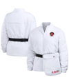 WEAR BY ERIN ANDREWS WOMEN'S WEAR BY ERIN ANDREWS WHITE SAN FRANCISCO 49ERS PACKAWAY FULL-ZIP PUFFER JACKET