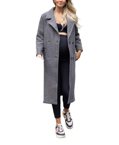 Emilia George Womens Amanda Coat In Dark Grey