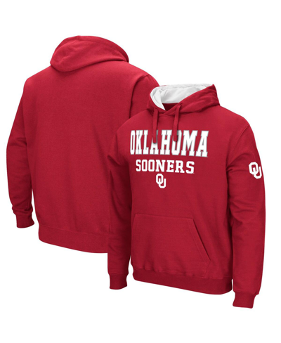 Colosseum Men's Oklahoma Sooners Sunrise Pullover Hoodie In Crimson