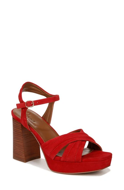 27 Edit Naturalizer Jaime Ankle Strap Platform Sandal In Crantini Red Suede