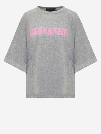 Dsquared2 Oversize T-shirt In Grey Melange