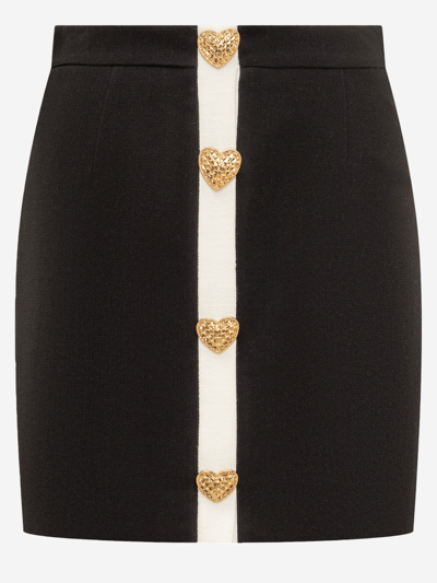 Moschino Mini Skirt In Black