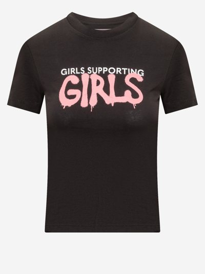 Chiara Ferragni Girls T-shirt In Nero