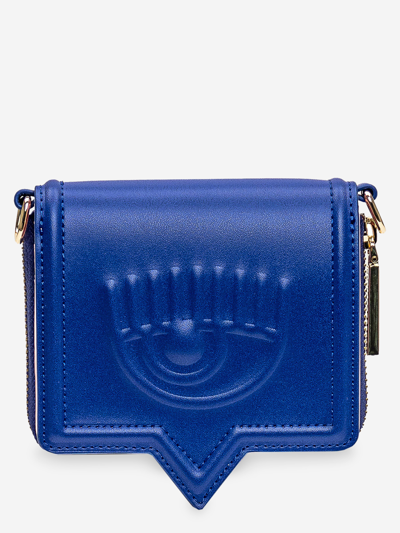 Chiara Ferragni Eyelike Wallet In Blue