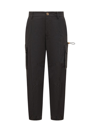 VERSACE VERSACE ELASTICATED WAISTBAND DRAWSTRING POCKET DETAILED TROUSERS