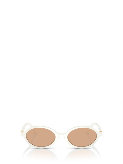 Miu Miu Eyewear Oval In White