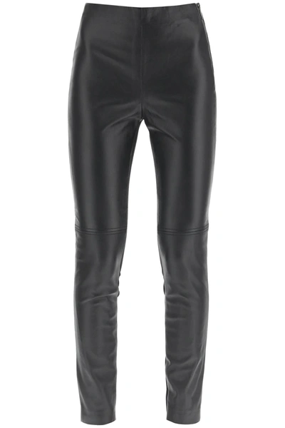 MARCIANO BY GUESS LEATHER AND JERSEY LEGGINGS