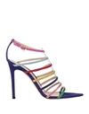 Gianvito Rossi Mirage Strappy Heeled Sandals In Purple