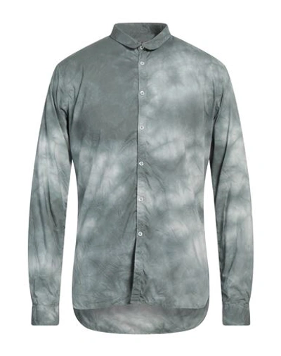 6167 Man Shirt Grey Size 16 Cotton