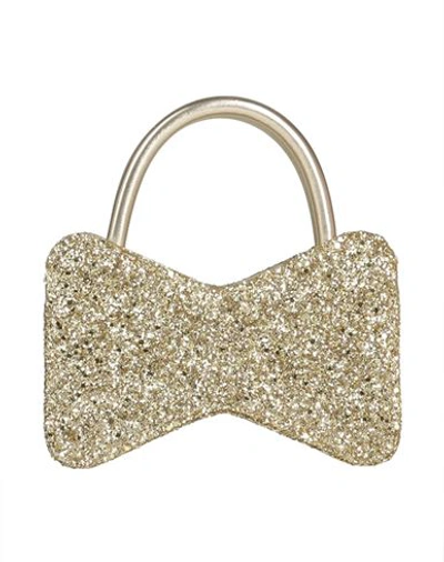Mach & Mach Women's Bow-shape Glitter Top Handle Bag In Gold