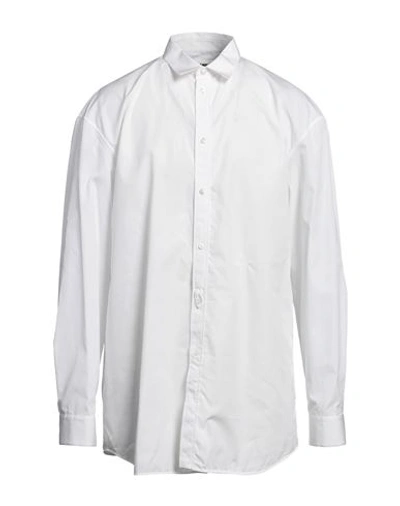 Jil Sander Man Shirt White Size 16 Cotton