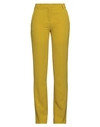 NINA 14.7 NINA 14.7 WOMAN PANTS MUSTARD SIZE 8 POLYESTER, ELASTANE