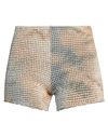 Off-white Woman Shorts & Bermuda Shorts Beige Size 4 Viscose In Beige