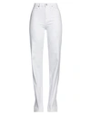 7 FOR ALL MANKIND 7 FOR ALL MANKIND WOMAN JEANS WHITE SIZE 28 COTTON, LYOCELL, ELASTOMULTIESTER, ELASTANE