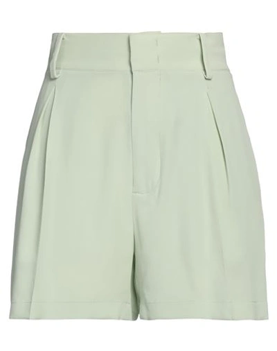 N°21 Woman Shorts & Bermuda Shorts Light Green Size 8 Acetate, Silk