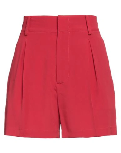 N°21 Woman Shorts & Bermuda Shorts Red Size 8 Acetate, Silk