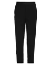 Msgm Man Pants Black Size 38 Virgin Wool, Elastane In Black