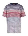 Missoni Man T-shirt Purple Size Xxl Cotton