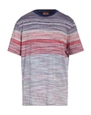 Missoni Man T-shirt Purple Size S Cotton In Multi