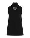 Jil Sander Woman Top Black Size 6 Cotton, Polyester