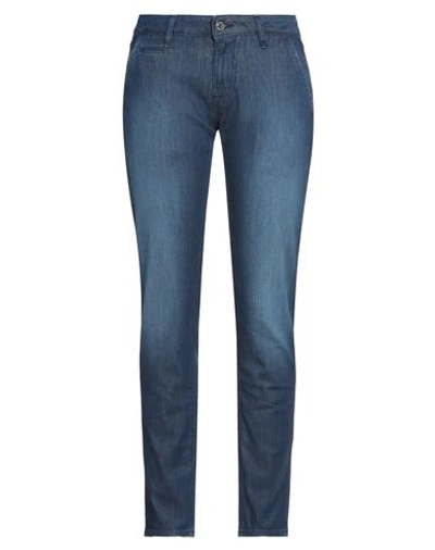 Guess Woman Jeans Blue Size 29w-32l Cotton, Lyocell, Polyester, Elastane
