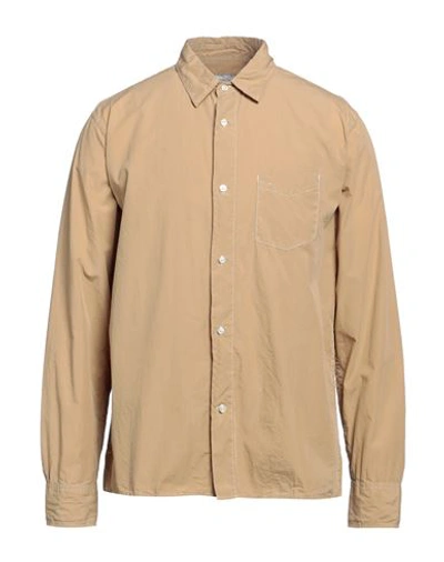 Officine Generale Khaki Dante Shirt In Beige