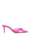 Gianvito Rossi Woman Mules & Clogs Fuchsia Size 7 Rubber In Pink