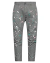 Dsquared2 Paint Effect Sexy Chino Pants In Grey