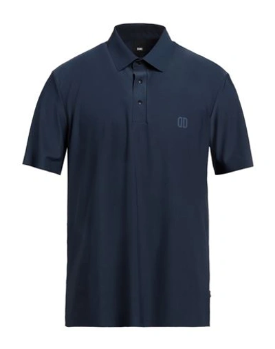 Duno Man Polo Shirt Navy Blue Size Xl Polyamide, Elastane