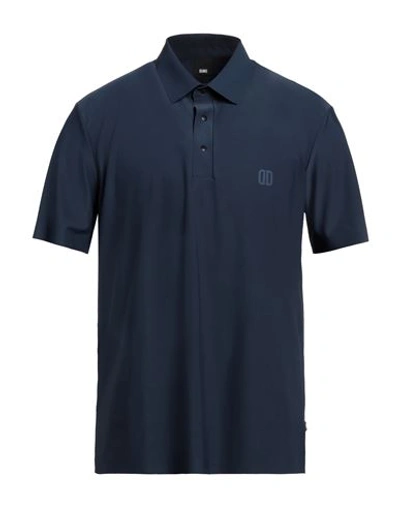 Duno Man Polo Shirt Navy Blue Size L Polyamide, Elastane