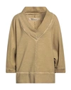 NOVEMB3R NOVEMB3R WOMAN SWEATSHIRT KHAKI SIZE M COTTON