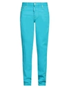 Dsquared2 Man Jeans Azure Size 32 Cotton, Elastane In Blue