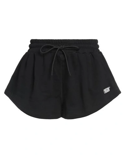 Msgm Woman Shorts & Bermuda Shorts Black Size Xs Cotton In Black