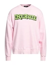 Dsquared2 Man Sweatshirt Light Pink Size L Cotton In Pink
