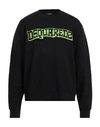 Dsquared2 Man Sweatshirt Black Size Xxl Cotton